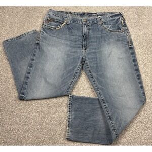 Ariat M5 Jeans Mens 40x30 Slim Straight Blue Medium Wash Western Denim